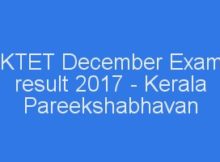 Kerala KTET Exam result