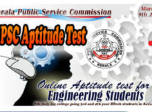 Kerala PSC Engineering Aptitude test - OMR / Online exam