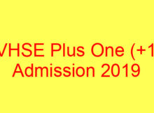 Kerala VHSE Admission 2019