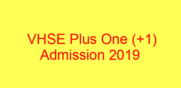Kerala VHSE Admission 2019