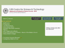 Kerala LBS BSc Nursing / Paramedcal First Allotment 2020