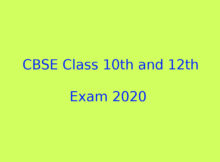 CBSE Class 10th and 12th Exam 2020