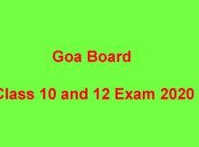 Goa Board Exam