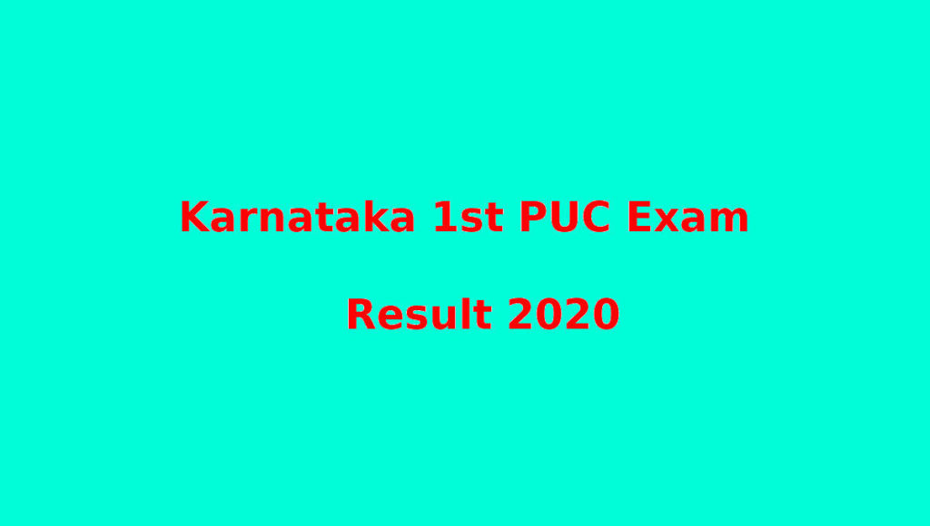 Karnataka 1st PUC Result 2020 Published