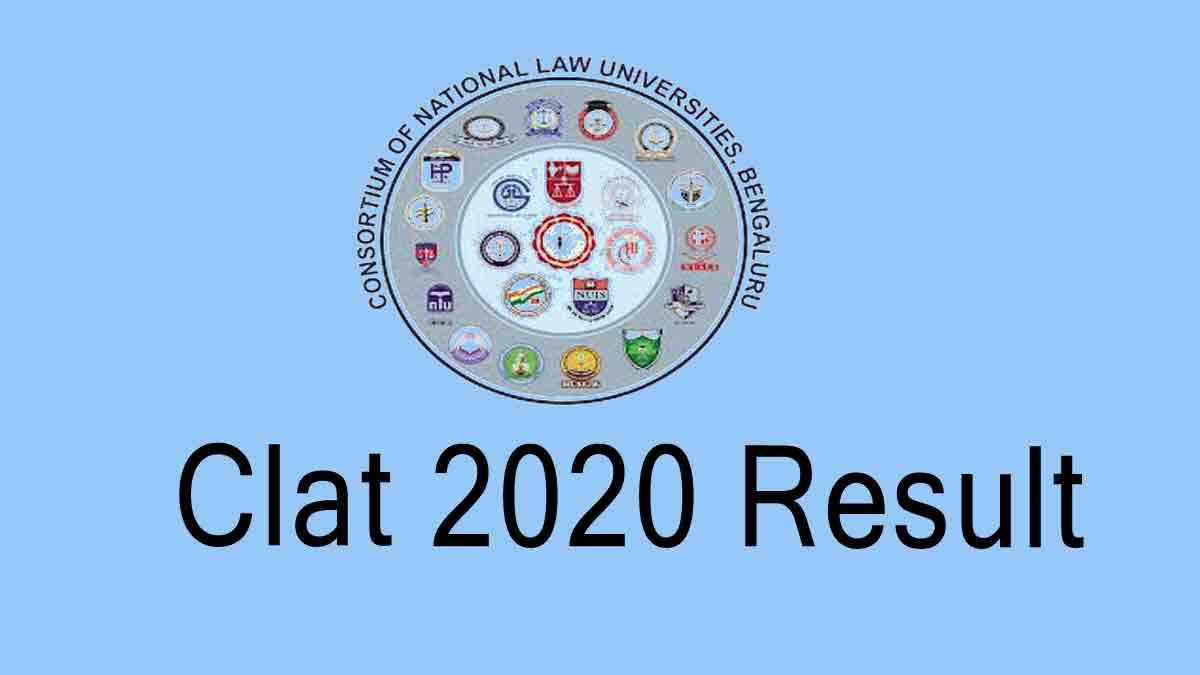 CLAT 2020 Result @ www.consortiumofnlus.ac.in