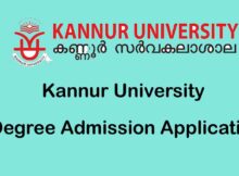 Kannur University Application