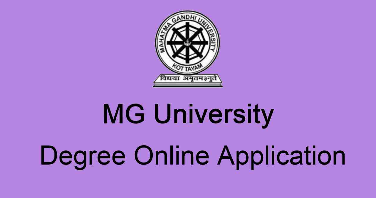 MG University Degree Online Registration