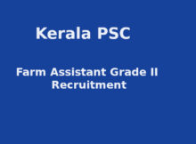 PSC Farm Assistant Recruitment