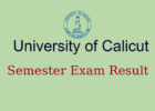 Calicut Universisty Exam Result